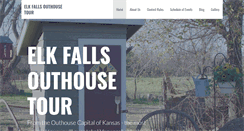 Desktop Screenshot of elkfallsouthousetour.com