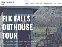 Tablet Screenshot of elkfallsouthousetour.com